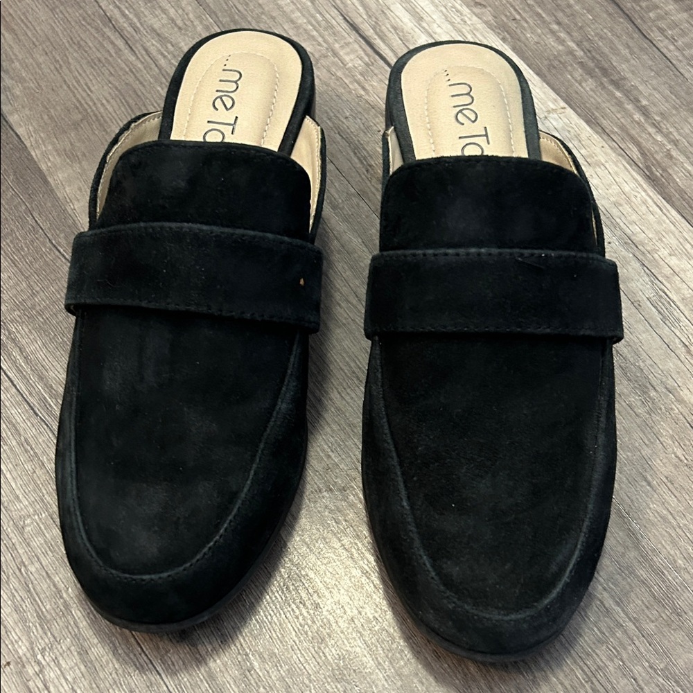 Me Too Men's Black Suede Loafers